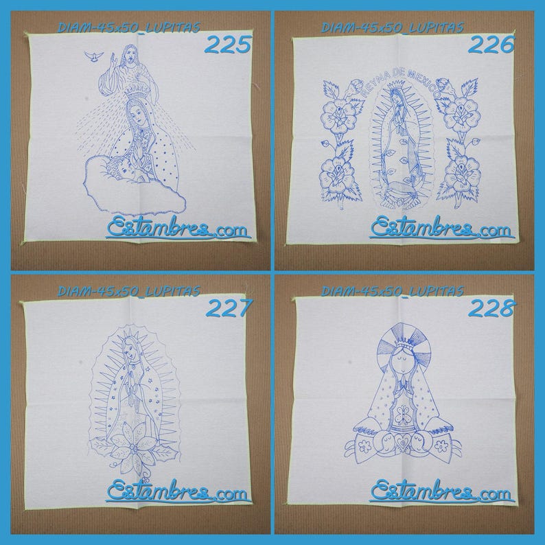 VIRGEN [Diamante 45x50cm] - Napkins for Stamped Cross-Stitch Embroidery image 2