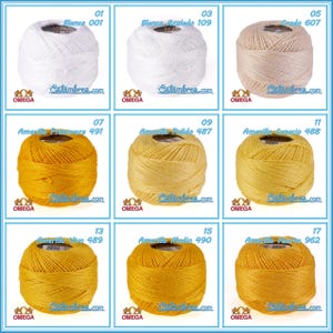 PERLE OMEGA NO.8 [10grs] - 1 of 2 - 100% Egyptian Cotton Thread for Embroidery Craft