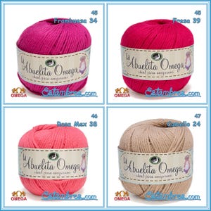 la ABUELITA OMEGA [50grs] - Ideal for Amigurumi 100% NON-Mercerized Cotton Yarn image 11