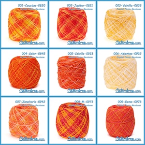CRYSTAL Fiesta Mexicana [100grs] - 1 of 2 - La Pantera Rosa | Fine Mexican Crochet Thread Yarn for Clothing and Crafts