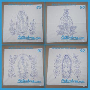 VIRGEN [Manta 60x60cm] - Large Napkins for Stamped Cross-Stitch Embroidery Bild 5