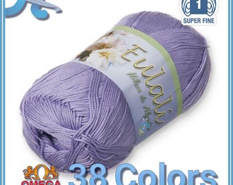 EULALI [100grs] by Omega - Bright 100% Mercerized Egyptian Cotton Thread