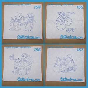 VERDURAS [Alemanisco 45x50cm] - Napkins for Stamped Cross-Stitch Embroidery image 4