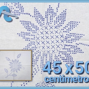 PUNTO DE CRUZ [Manta 45x50cm] - Napkins for Stamped Cross-Stitch Embroidery