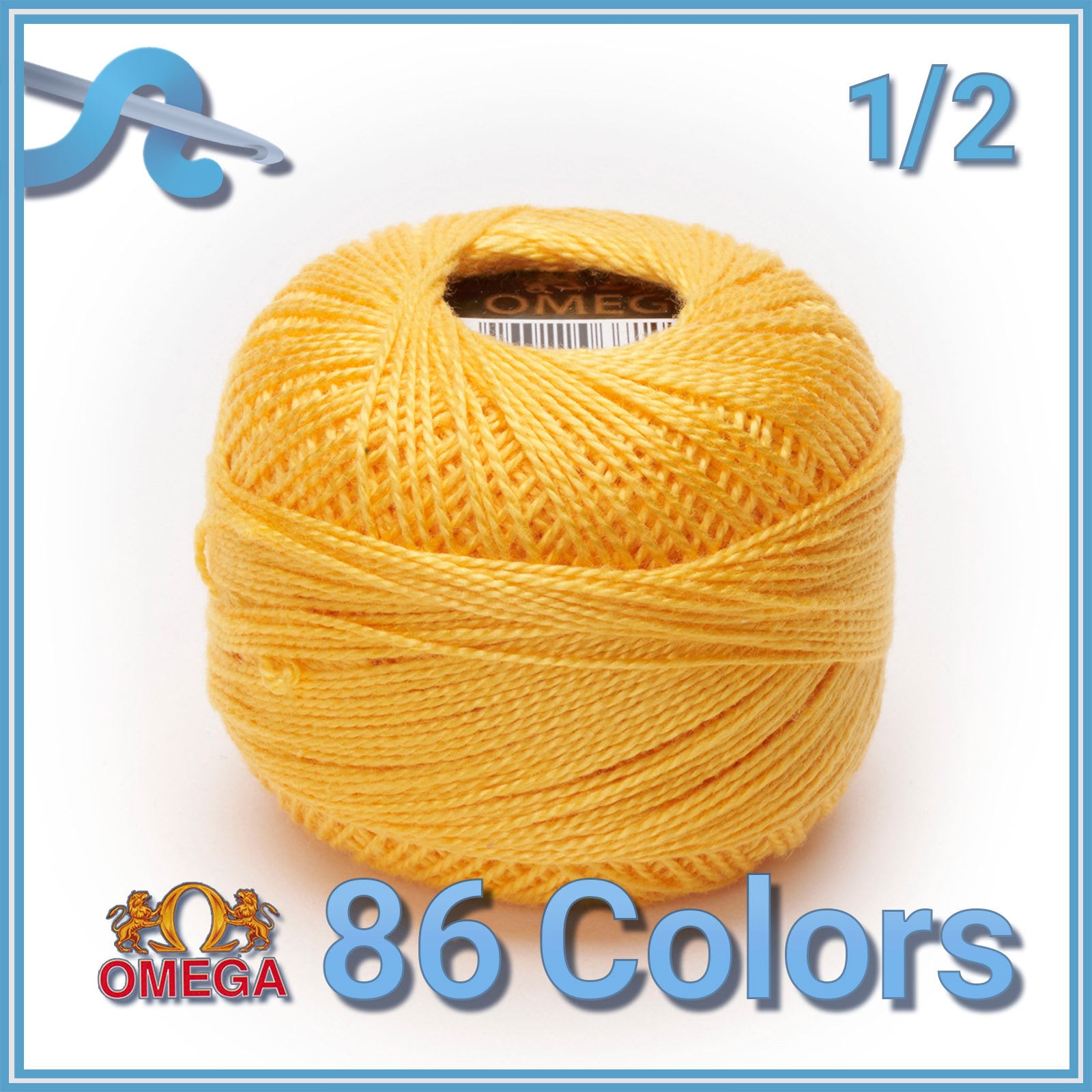 Sullivans Crochet Yarn 3ply, Harvest Gold- 50g Royal Rayon Yarn