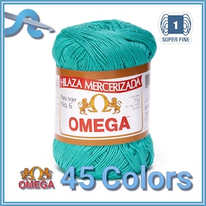 OMEGA NO.6 [70grs] by Omega - Soft Yarn 100% Mercerized Cotton Yarn
