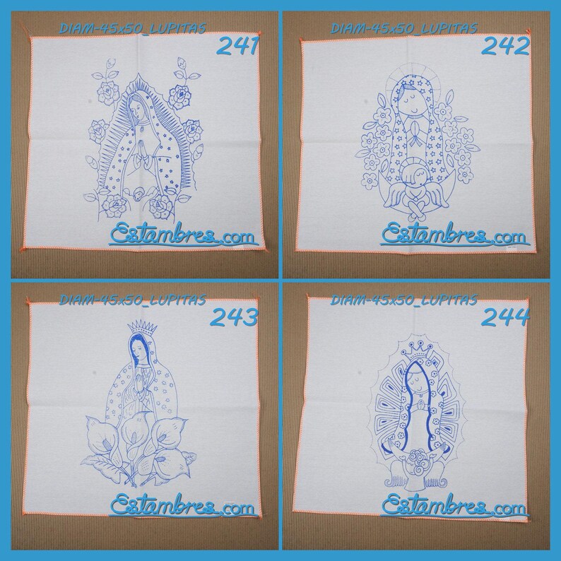 VIRGEN [Diamante 45x50cm] - Napkins for Stamped Cross-Stitch Embroidery image 6
