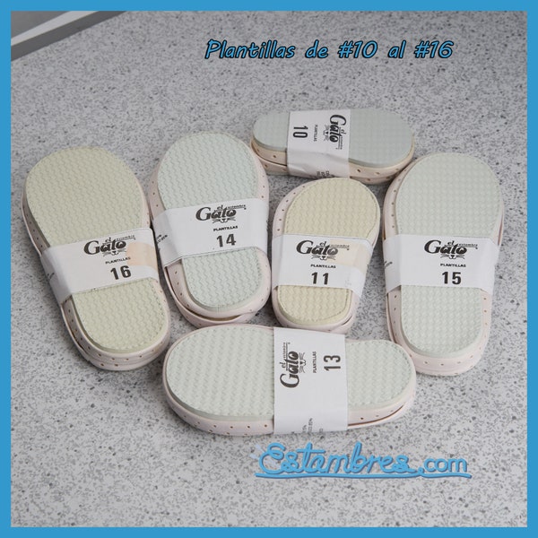 SLIPPERS SOLES [Pair] by El Gato - for Crochet and Knitting Slippers