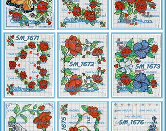 SAN MIGUEL [1600 SERIES] - 2 of 4 - Cross-stitch Embroidery Design Patterns