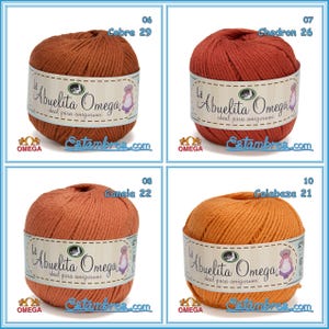 la ABUELITA OMEGA [50grs] - Ideal for Amigurumi 100% NON-Mercerized Cotton Yarn image 3