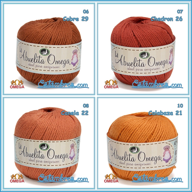 la ABUELITA OMEGA [50grs] - Ideal for Amigurumi 100% NON-Mercerized Cotton Yarn image 3