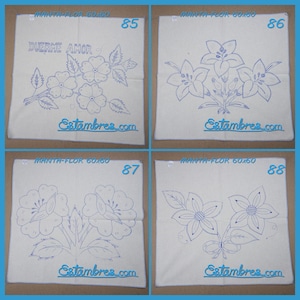 FLORES [Manta 60x60] - Large Napkins for Stamped Cross-Stitch Embroidery Bild 7