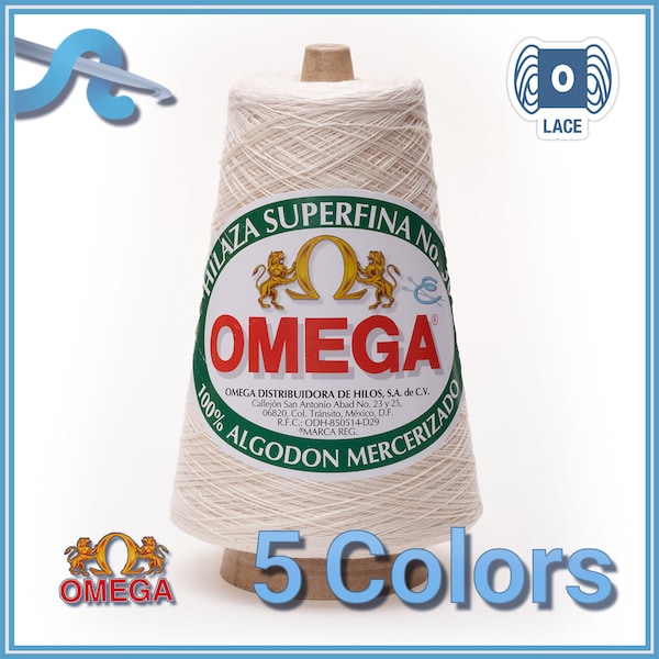 SUPERFINA NO.30 [240grs] by Omega - 100% Mercerized Cotton Yarn ideal for Fine Crochet