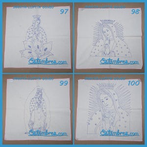 VIRGEN [Manta 60x60cm] - Large Napkins for Stamped Cross-Stitch Embroidery Bild 7