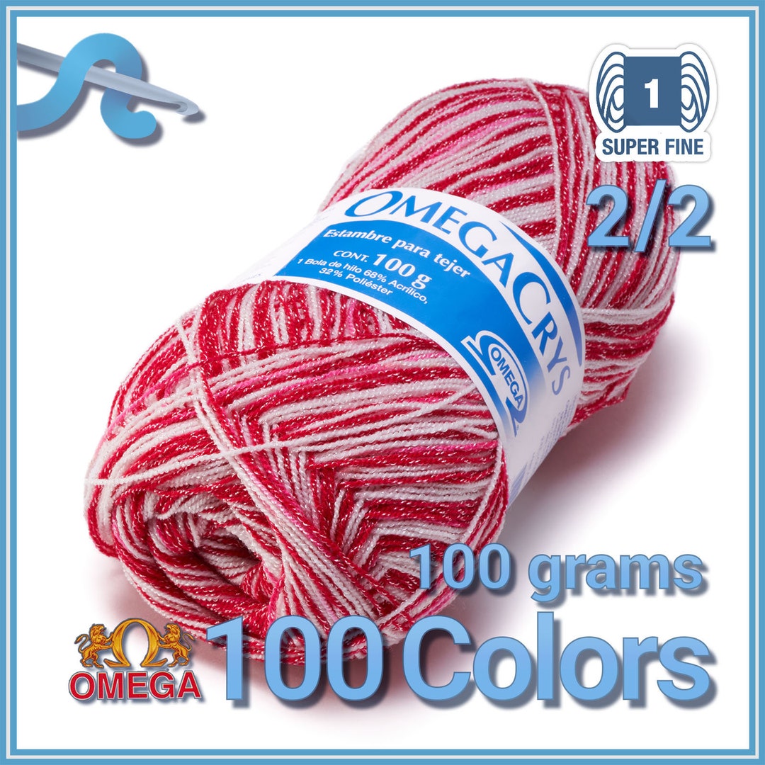 Hilo Omega Crystal Omegacrys 100gr. Crystal Thread Various Colors Set 1 