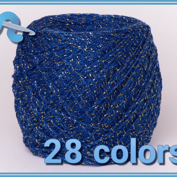 CRYSTAL Metallic [100grs] - La Pantera Rosa | Fine Mexican Crochet Thread Yarn for Clothing and Crafts