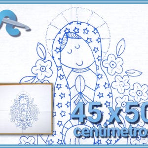 VIRGEN [Diamante 45x50cm] - Napkins for Stamped Cross-Stitch Embroidery image 1