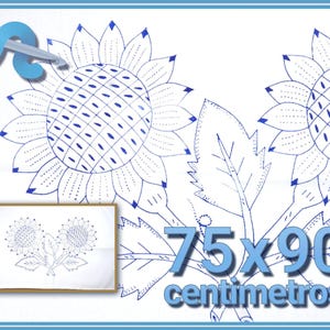 ALMOHADON GRANDE [Diamante 75x90cm] - Pillowcase Stamped for Embroidery