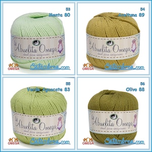 la ABUELITA OMEGA [50grs] - Ideal for Amigurumi 100% NON-Mercerized Cotton Yarn image 13
