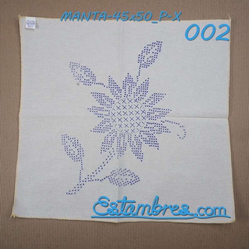 PUNTO DE CRUZ Manta 45x50cm Servilletas estampadas con Graficos listas para Bordado 2