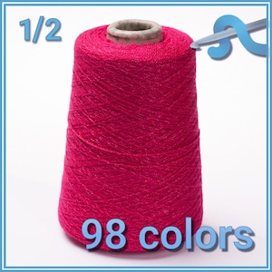 CRYSTAL [300grs] - 1 of 2 - La Pantera Rosa | Fine Mexican Crochet Thread Yarn for Clothing and Crafts