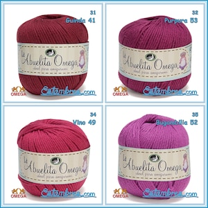 la ABUELITA OMEGA [50grs] - Ideal for Amigurumi 100% NON-Mercerized Cotton Yarn image 8