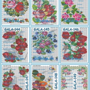 GALASE [141-210] - 3 of 7 - Cross Stitch Embroidery Designs