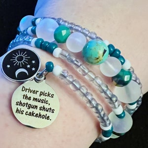 Driver Picks The Music, Shotgun Shuts His Cakehole - Supernatural Bracelet