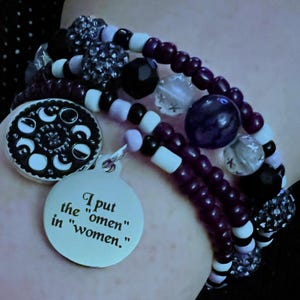 I Put The “Omen” In “Women.” - Feminist  - Girl Power Bracelet