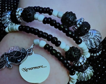Nevermore - Edgar Allan Poe - The Raven Bracelet
