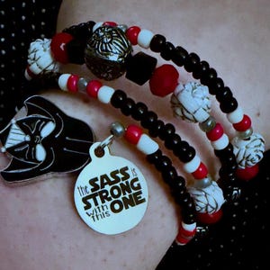 The Sass Is Strong With This One - Darth Vader - Stormtrooper - Star Wars Bracelet