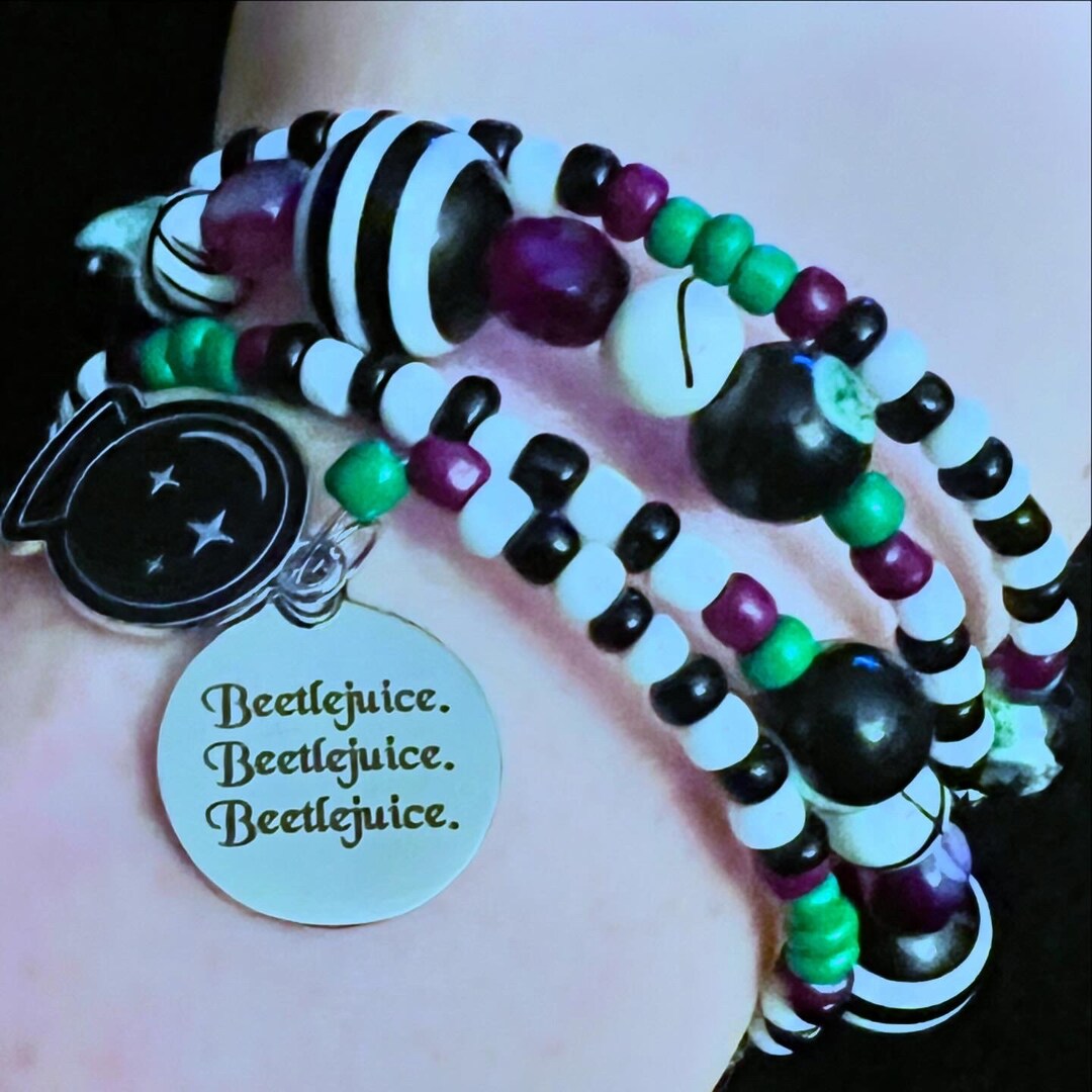 Beetlejuice Beetlejuice Beetlejuice Bracelet - Etsy UK