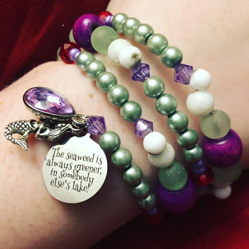 The Seaweed Is Always Greener In Somebody Else/'s Lake The Little Mermaid Bracelet