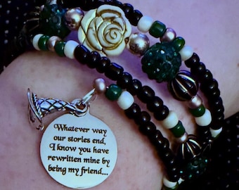 Whatever Way Our Stories End - For Good - Wicked - Elphaba and Glinda  Bracelet
