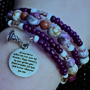 Always Throw Spilled Salt Over Your Left Shoulder. Keep Rosemary By Your Garden Gate. Plant Lavender For Luck - Practical Magic Bracelet