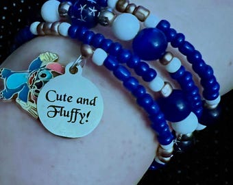 Lilo und Stitch Bettelarmband: Perlen Wickelarmband