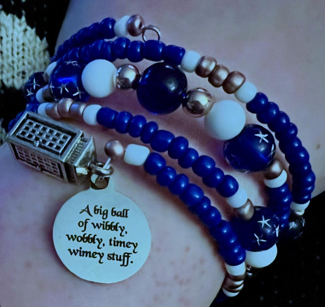 A Big Ball of Wibbly Wobbly Timey Wimey Stuff - Doctor Who Bracelet - Etsy