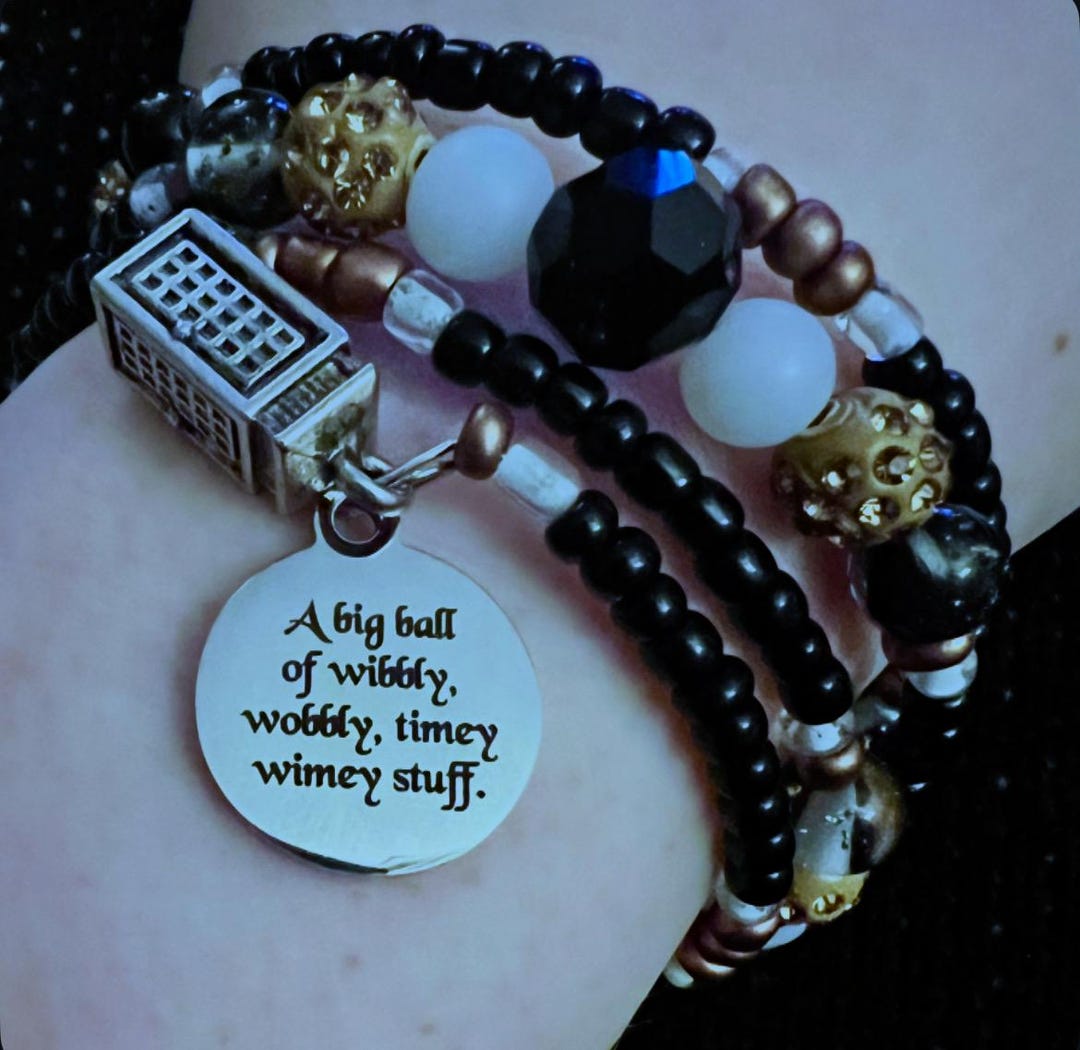 A Big Ball of Wibbly Wobbly Timey Wimey Stuff - Doctor Who Bracelet - Etsy