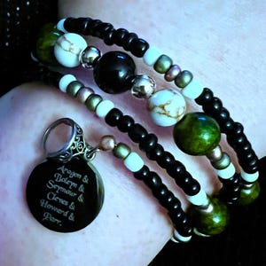 Aragon and Boleyn and Seymour and Cleves and Howard and Parr - Six The Musical Coil Wrap Bracelet