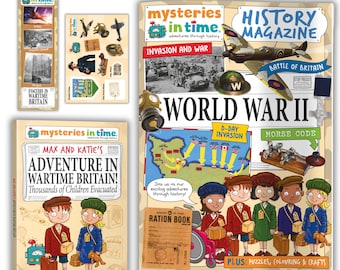 Pacchetto di attività di alfabetizzazione KS2 lettura della storia educativa per bambini storia scuola a casa educazione domestica pacchetto di attività per bambini alfabetizzazione KS2 lettore riluttante WW2