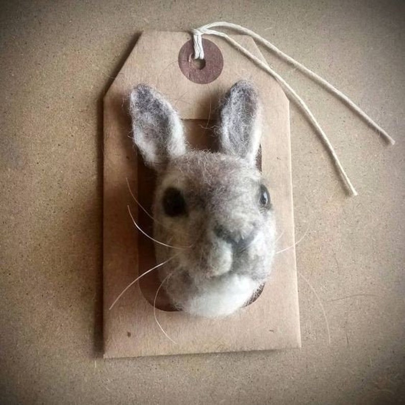 Needle Felted Animal Brooches Etsy