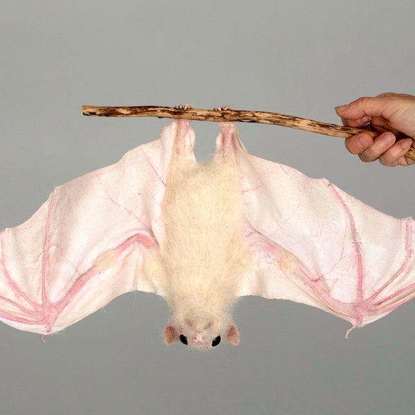 Collectible white bat, haunted mansion decor