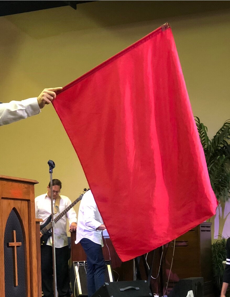 Red Worship Flag basic praise flag 1 Team Flag 30 X Etsy