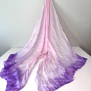 Hand Dyed Silk Worship Flags | Pink & Lavender Praise Flags / Ships in 3-5 days