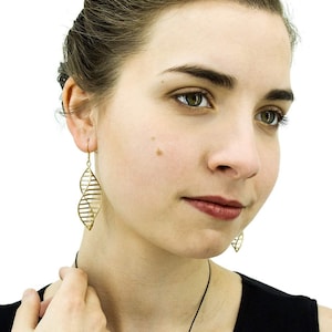 Triple DNA Earrings - Sacred Geometry Earrings - Flower of Life - Vesica Piscis Earrings - Boho Jewelry - Dangle Earrings for Her