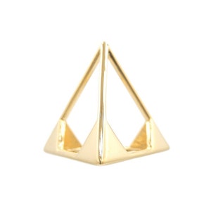 Tetrahedron Pendant - Platonic Solid - Sacred Geometry Pendant - Sacred Geometry Jewelry - Spiritual Jewelry - Silver Pendant Gold Pendant