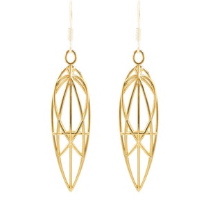 Sacred Geometry Boho Earrings - Mary Magdalene Goddess Art - Flower of Life - Vesica Piscis Earrings