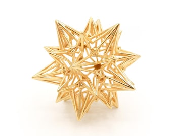 Divine Love Star: Stellated Dodecahedron - Sacred Geometry Meditation Tool