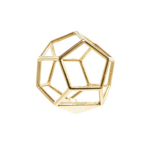 Dodecahedron Pendant - Sacred Geometry Pendant - Sacred Geometry Art | meditation tool, platonic solids, sacred geometry, silver jewelry