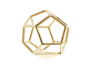 Dodecahedron Pendant - Sacred Geometry Pendant - Sacred Geometry Art | meditation tool, platonic solids, sacred geometry, silver jewelry